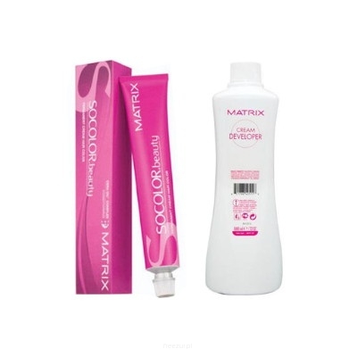 Matrix Socolor, farba do włosów 126 odcieni, 90 ml + Matrix Socolor aktywator, utleniacz 3%, 6%, 9%, 12%, 90 ml