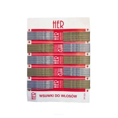 Wsuwki do włosów srebrne, złote 5,5 cm, 100 sztuk