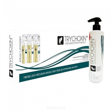 Trychoxin kompletny system przeciw wypadaniu włosów, ampułki + szampon