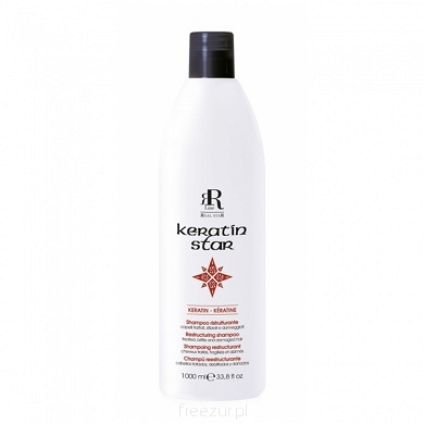 RR Line Keratin Star, szampon do włosów delikatnych i zniszczonych, 1000 ml