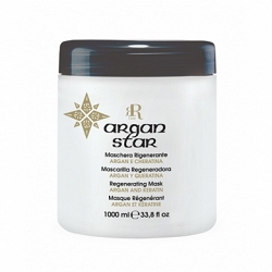 RR Line, Argan Star, maska do każdego rodzaju włosów z olejkiem arganowym, 1000 ml