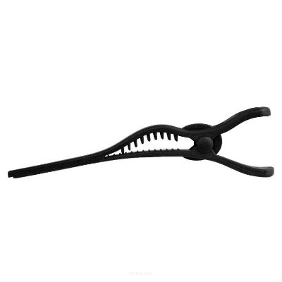 Comair klipsy Pure-Plastic 13 cm, czarne 4 sztuki