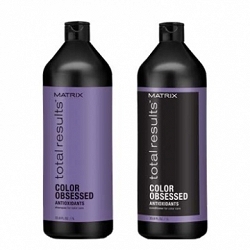 Matrix Color Obsessed zestaw do włosów farbowanych szampon + odżywka 2x1000 ml